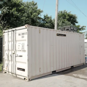Ground-level storage container for rent in Fort Myers, FL